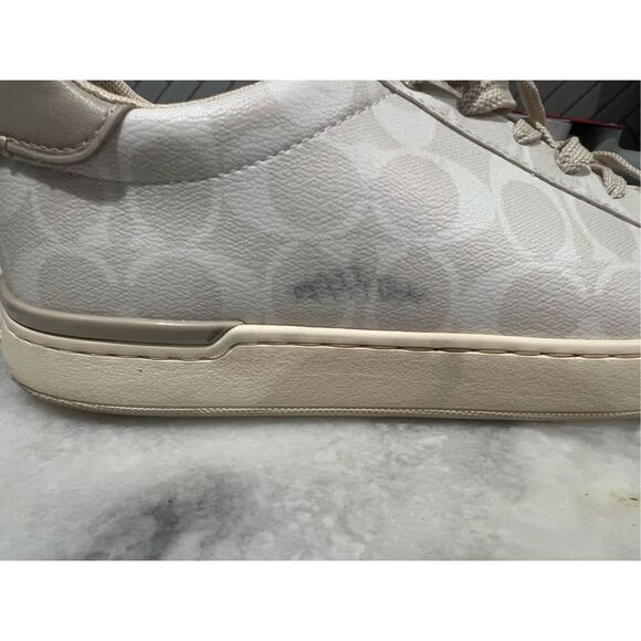 Coach Clip Low Top Sneaker Chalk size 8.5 M - Picture 9 of 12